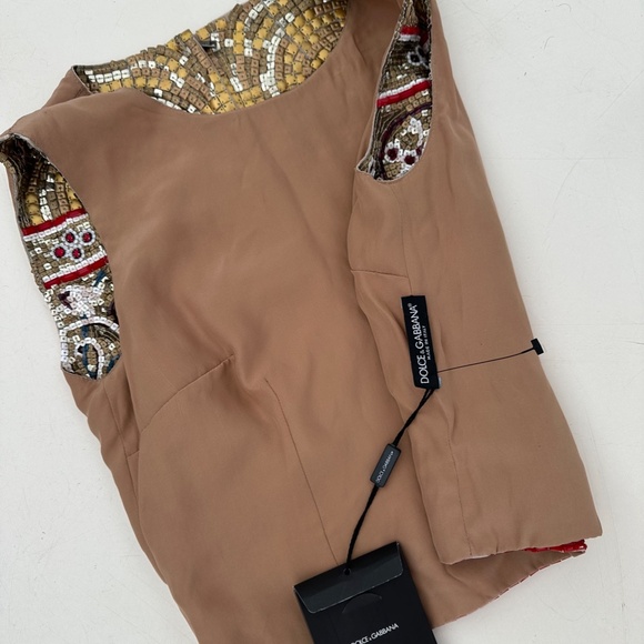 Dolce Gabbana sequined and jeweled runway byzantine top size S. NWT - Picture 4 of 13